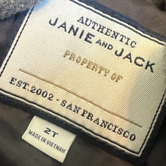 Janie and Jack Grey Button-Down Toggle Pea Coat Jacket Size 2T Boy Girls Toddler - Picture 13 of 13